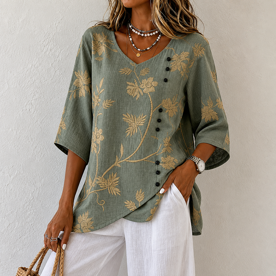 Denise | Floral Blouse
