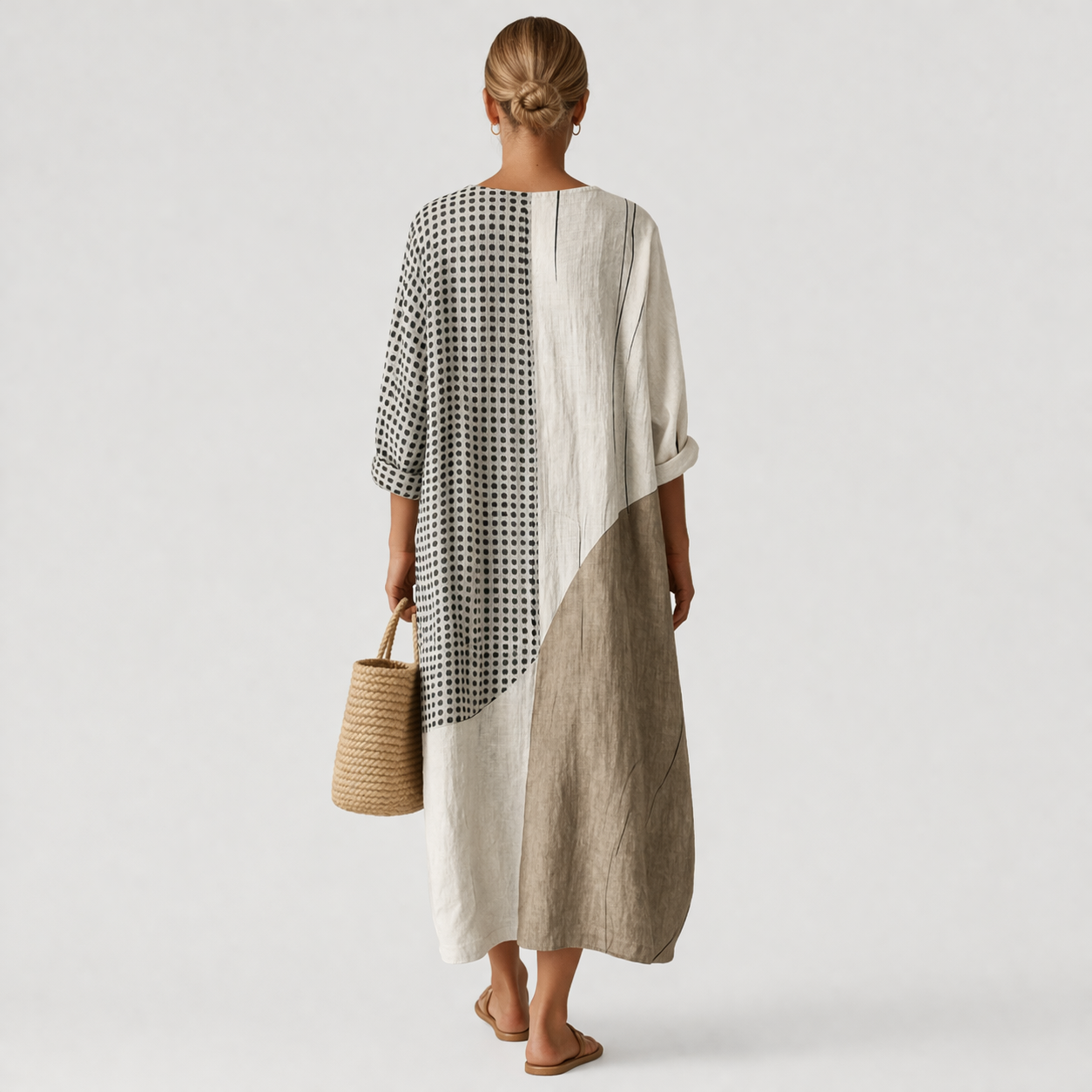 Melinda | Colour Block Midi Dress