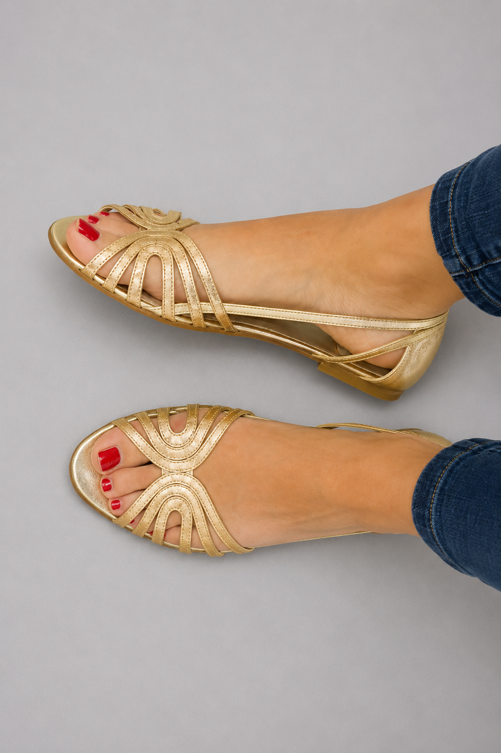 Eleonora — Gold Sandals, Summer Light