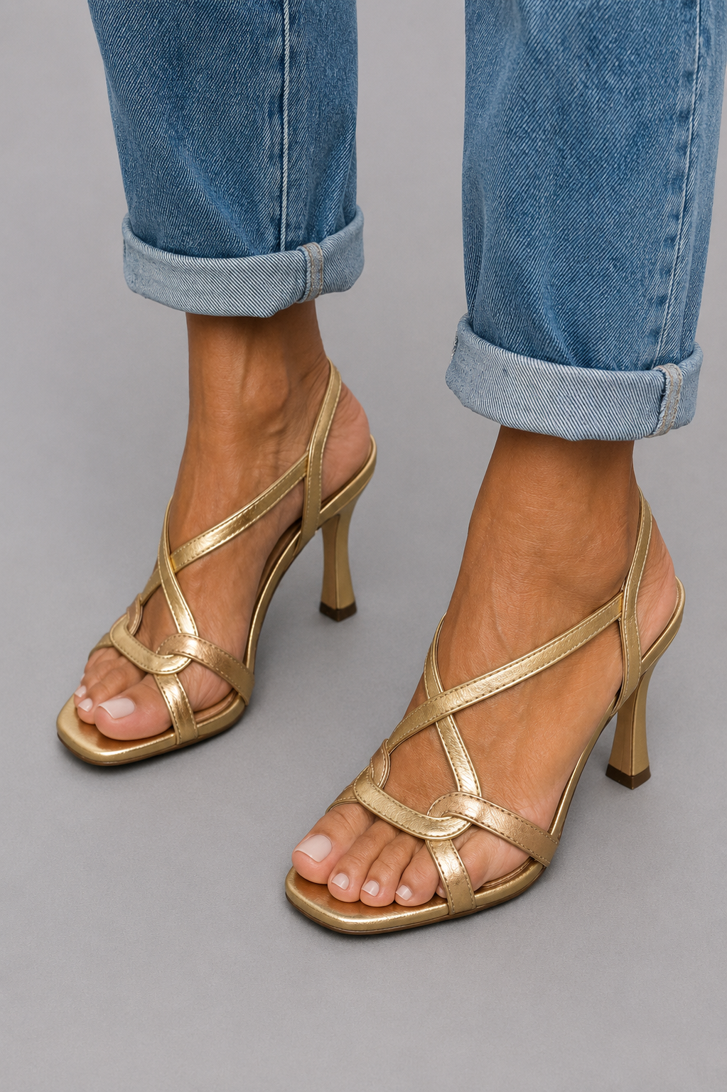 Elisabetta — Gold Sandals, Summer Charm