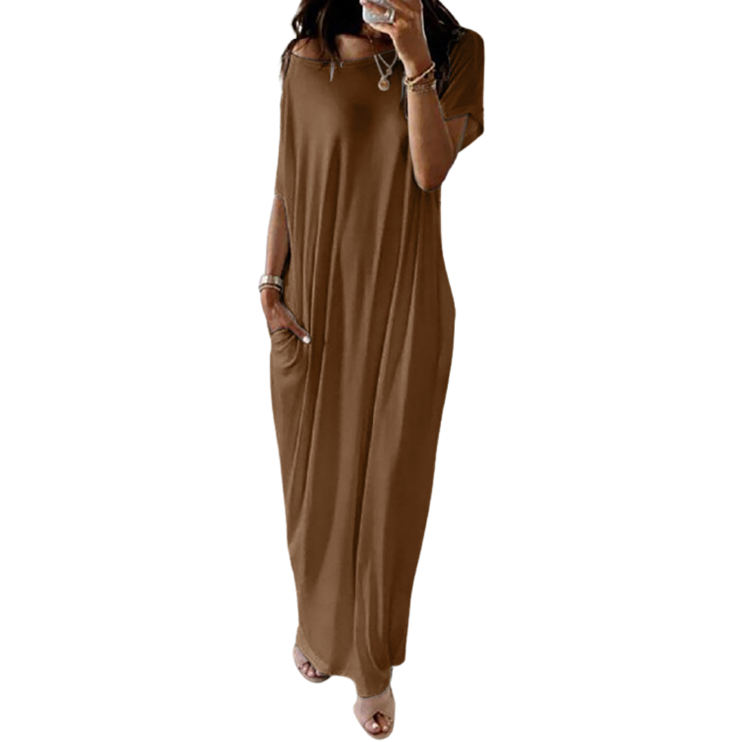 JOSIE™ – Soft Batwing Sleeve Loungewear Dress