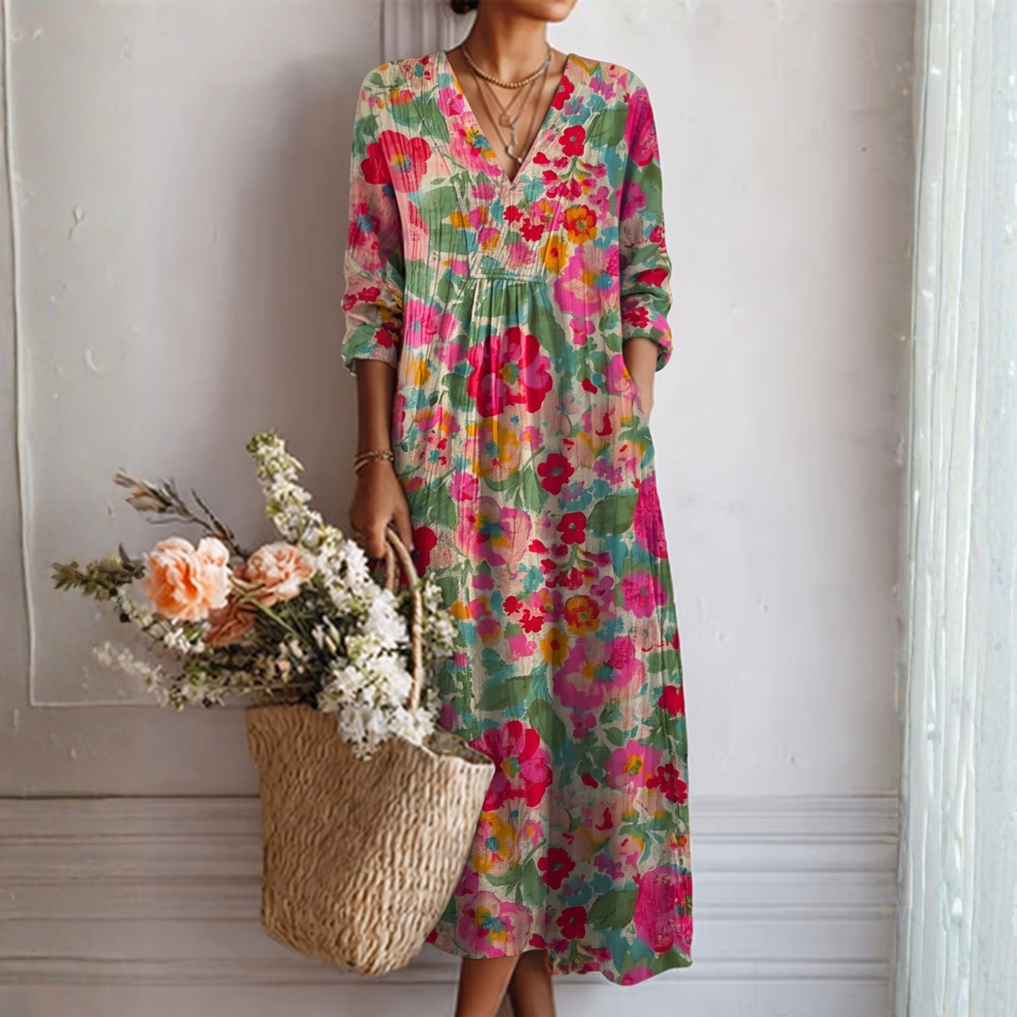 Lorna | Floral Flowing Dress