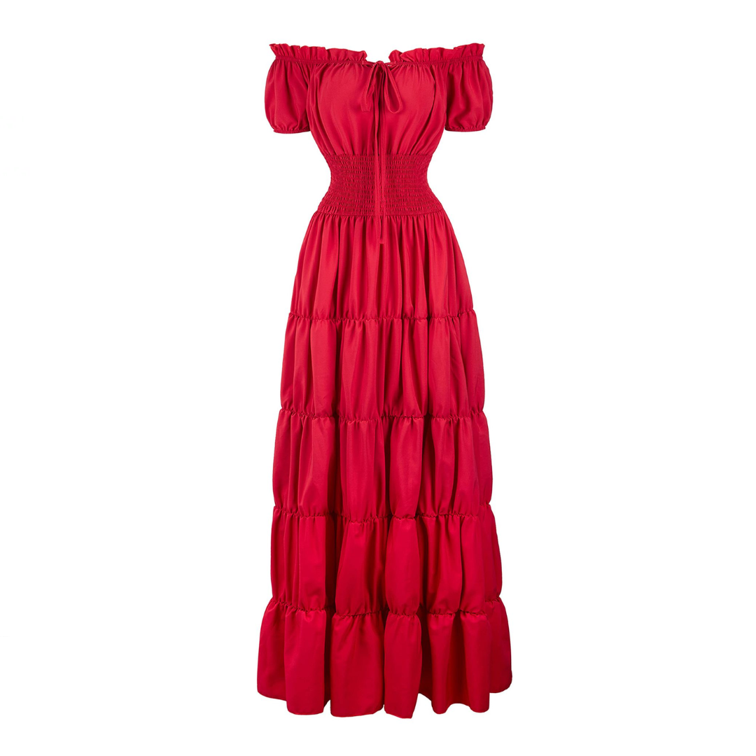 ROWENNA™ – Medieval Renaissance Smocked Waist Dress