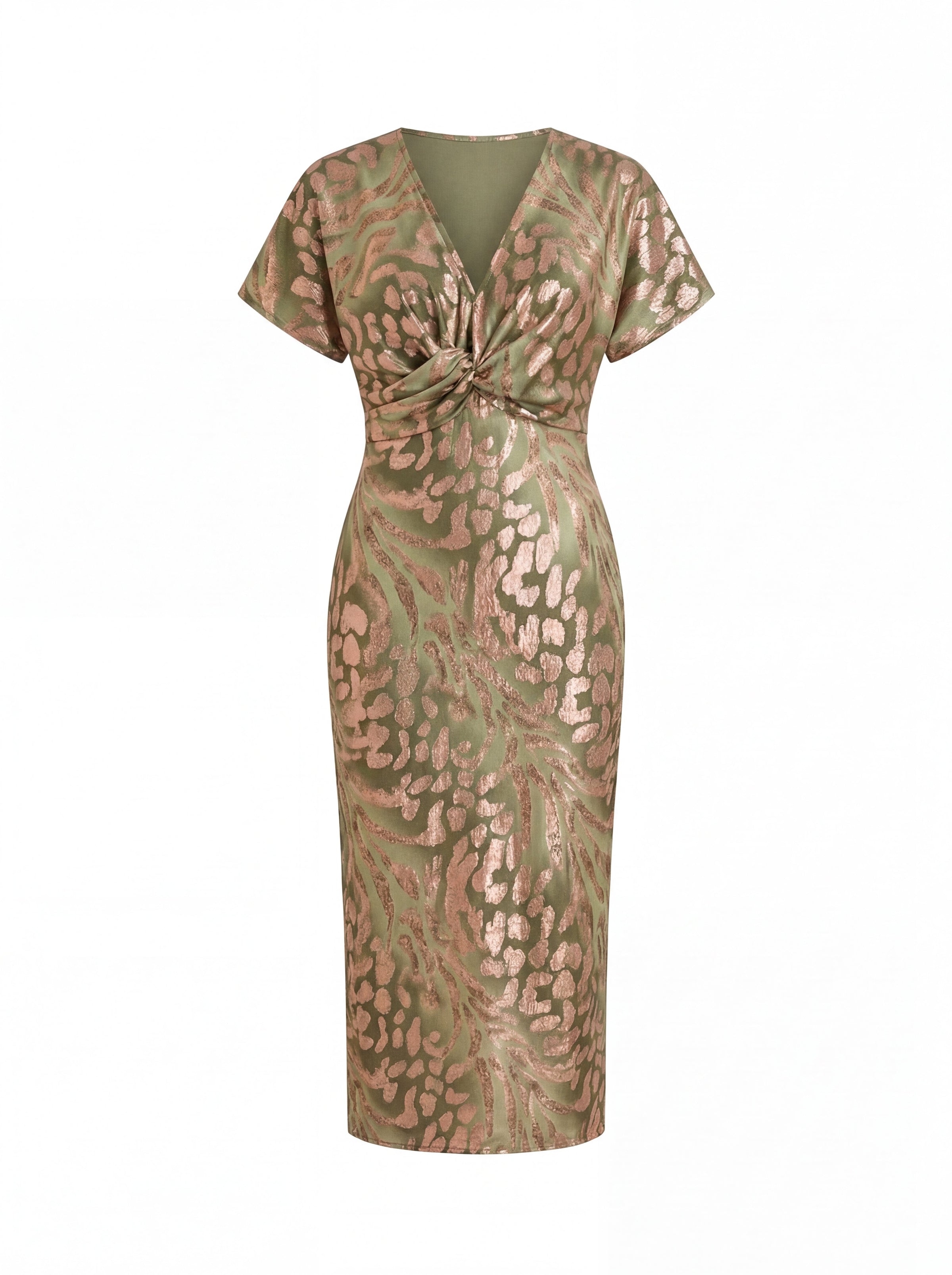 Carys | Ruffle Sleeve Midi Dress