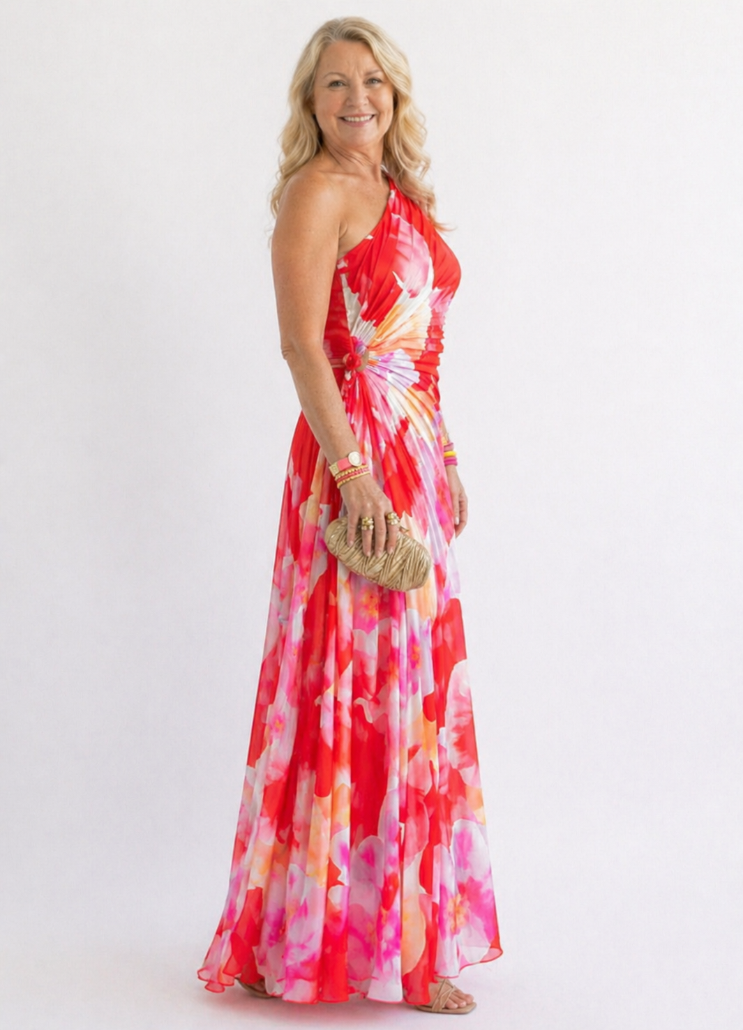 Yvaine | Pleated One Shoulder Dress