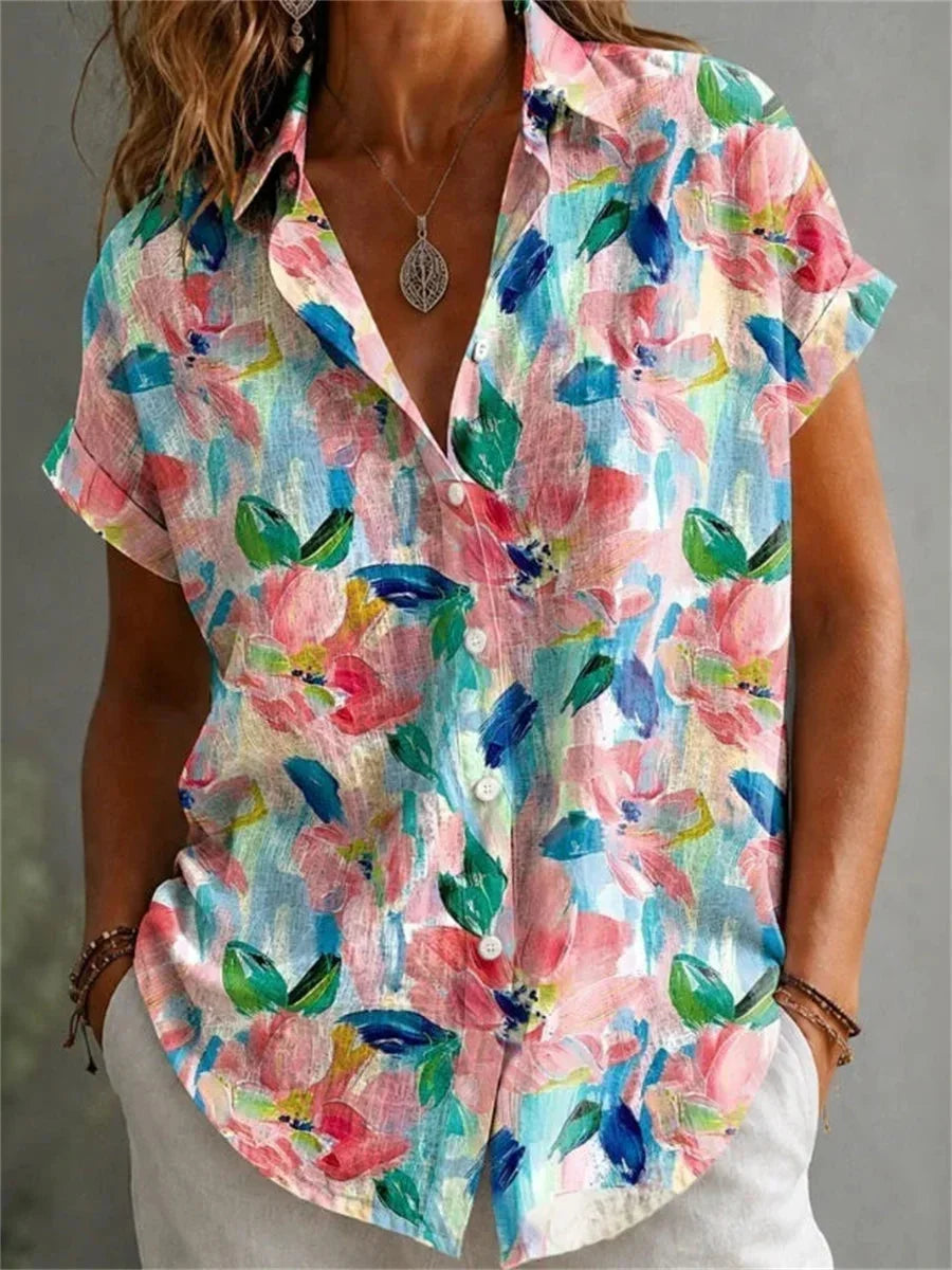 Mila | Colourful Floral Blouse