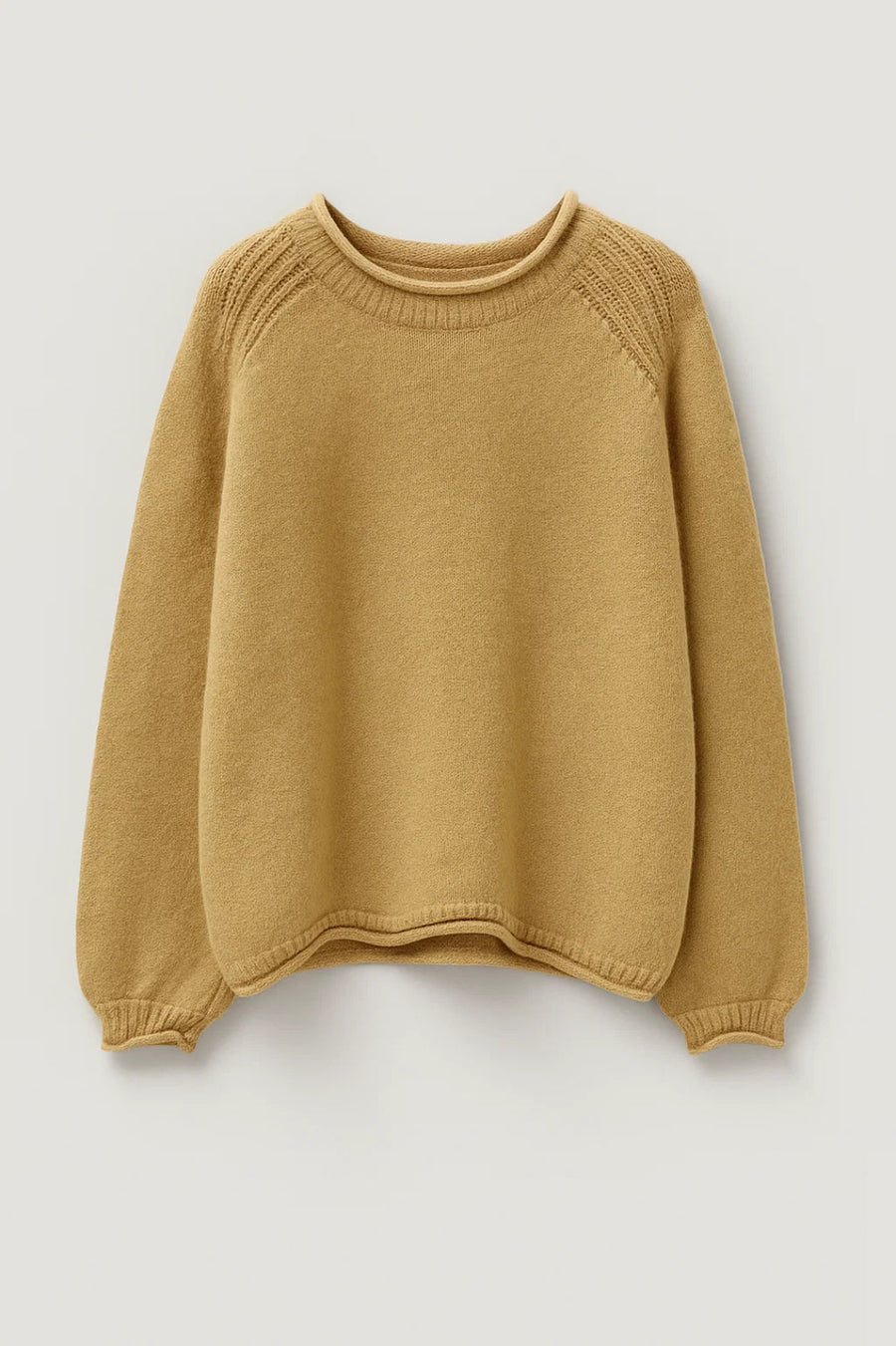 Vesna | Soft Round Neck Knit Jumper with Shoulder Detail