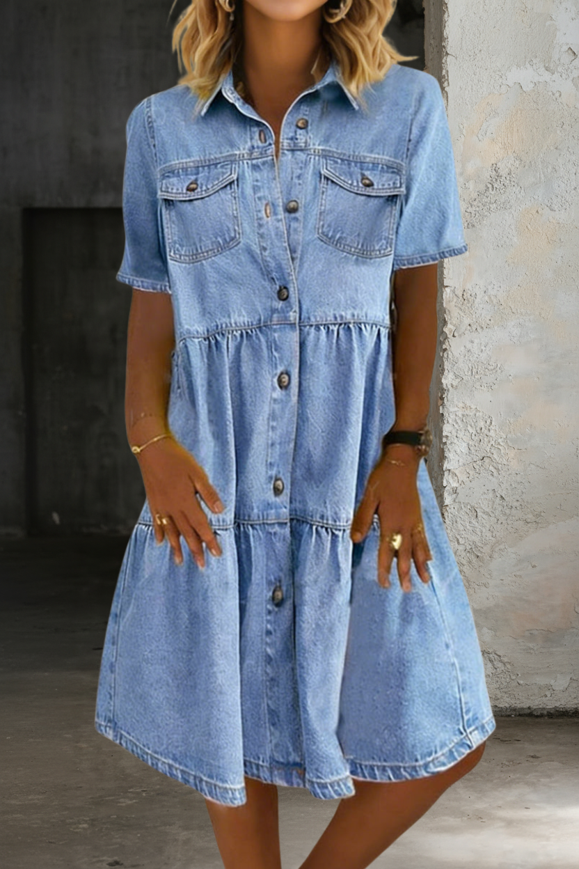 Sofia | Relaxed Denim Midi Dress