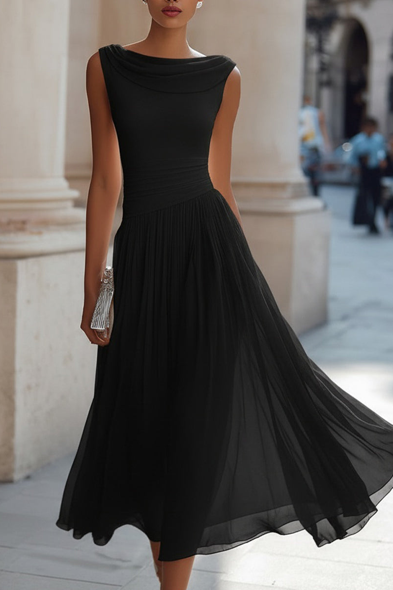 Emma | Chiffon Midi Occasion Dress