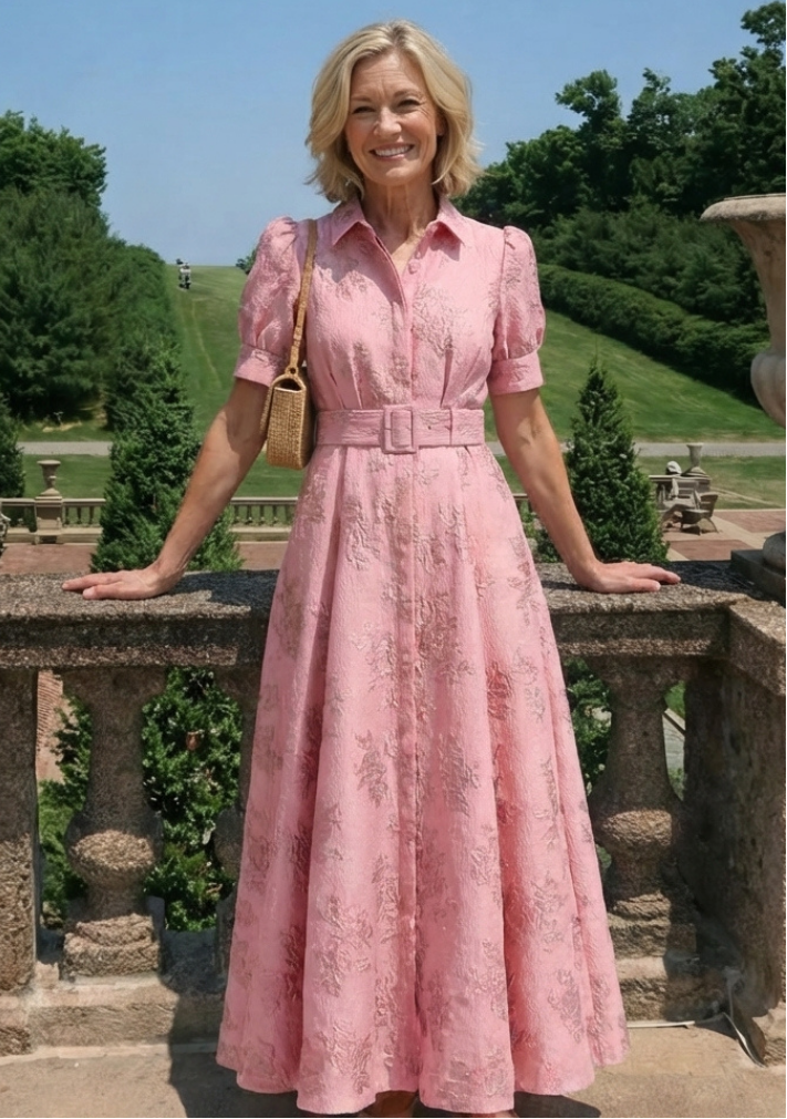Rosella | Belted Floral Maxi Dress