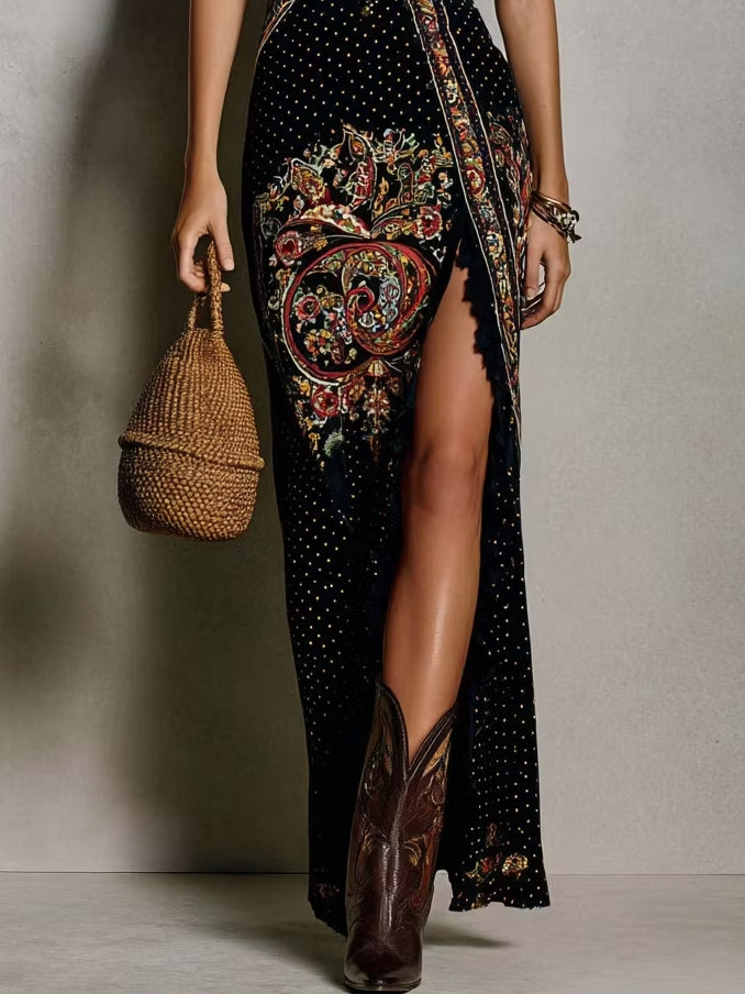 Cecilia | Bohemian Printed Dress