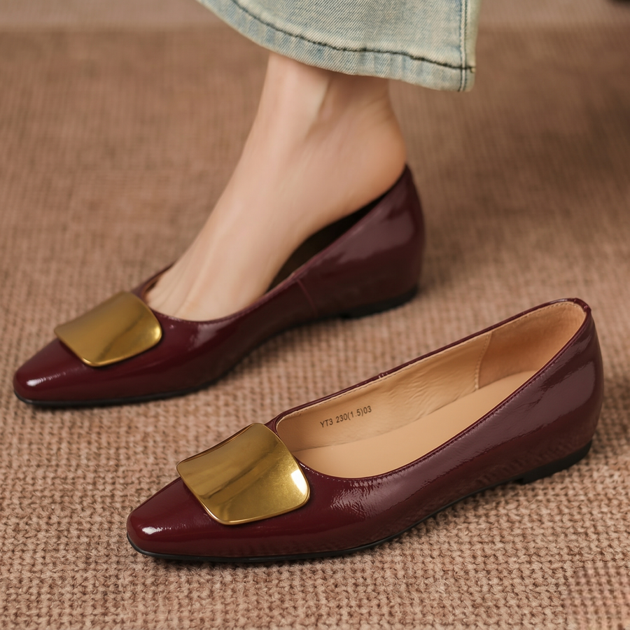 Lorea | Leather Flats