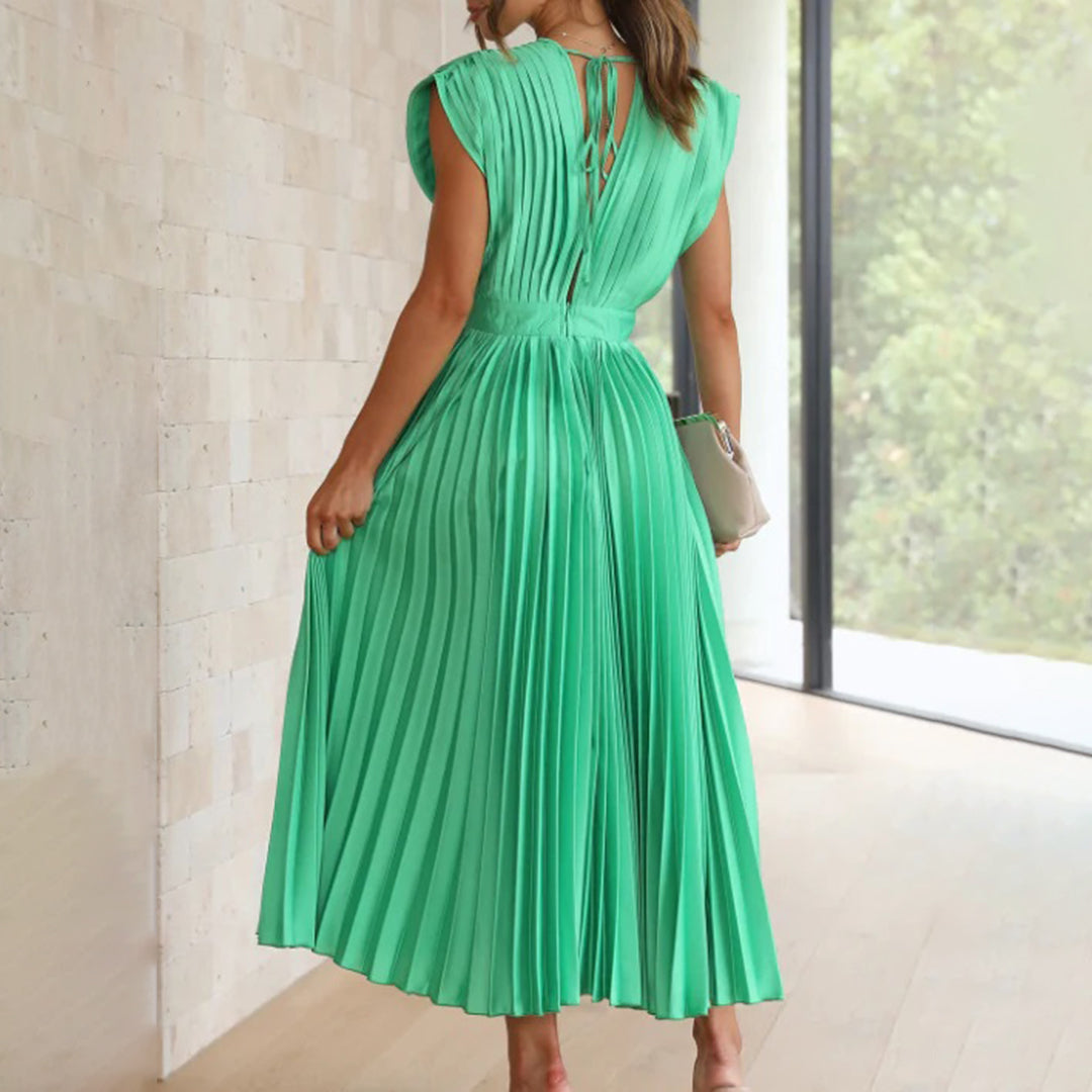 Philippa | Timeless Pleated Midi Dress