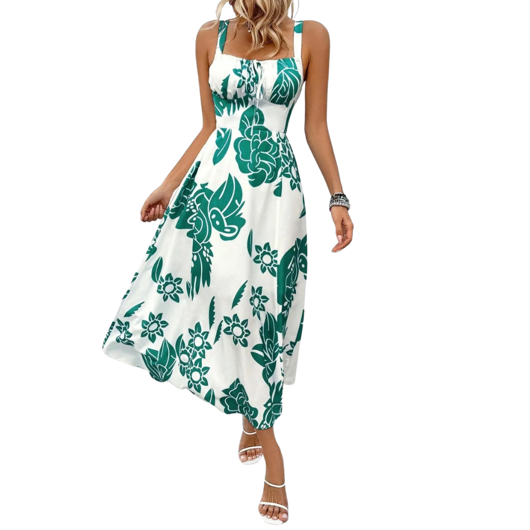 CELINA™ – Romantic Floral Ruched Sundress