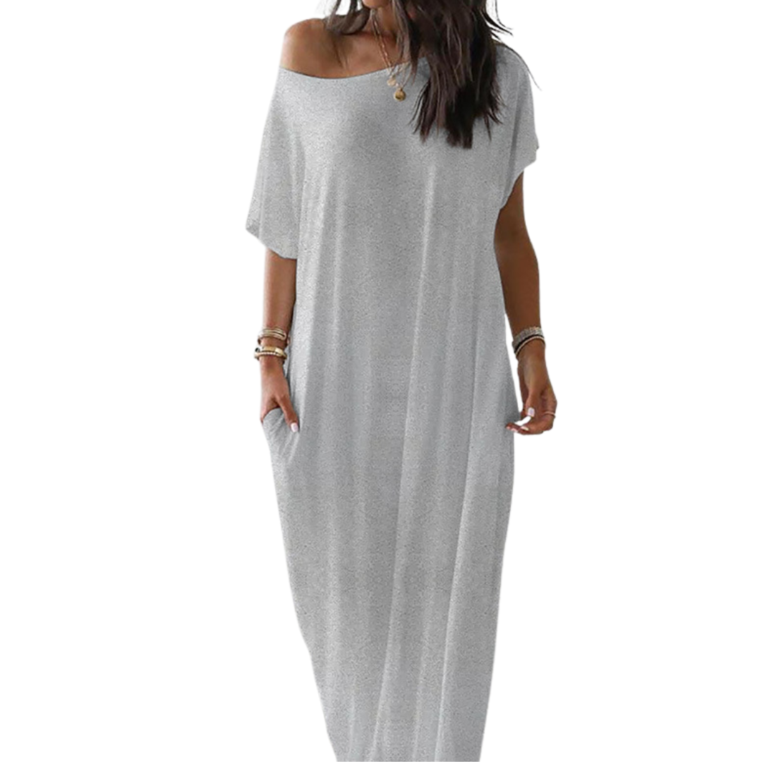 JOSIE™ – Soft Batwing Sleeve Loungewear Dress
