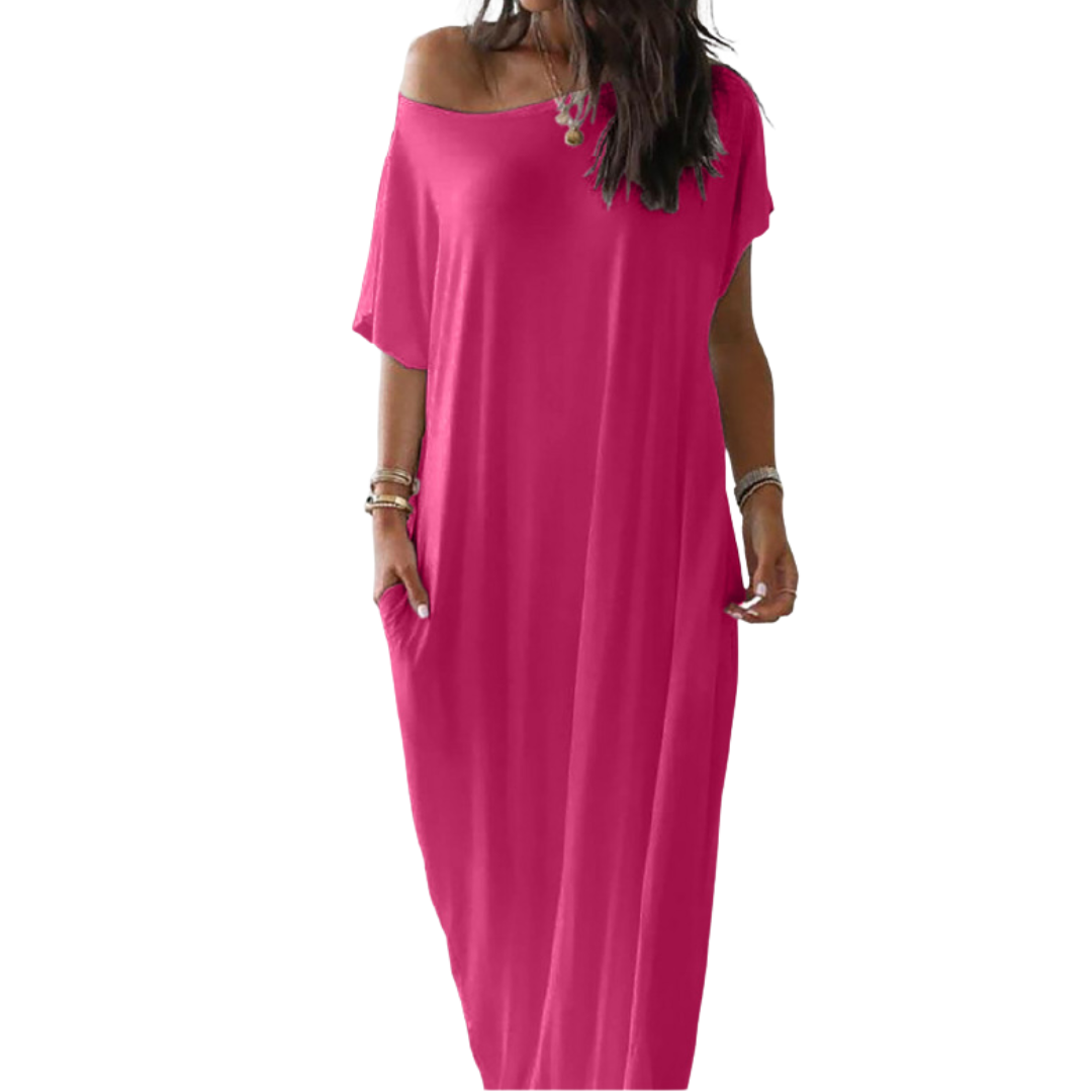JOSIE™ – Soft Batwing Sleeve Loungewear Dress