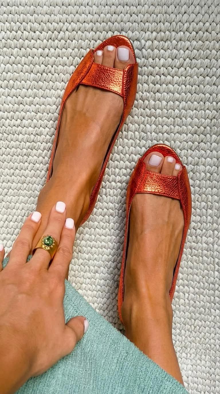 Adelina — Gold Comfort Flats