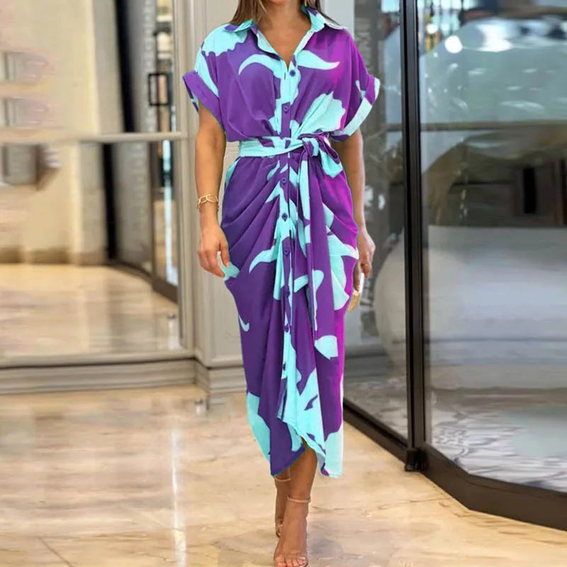 Isla | Belted Shirt Dress