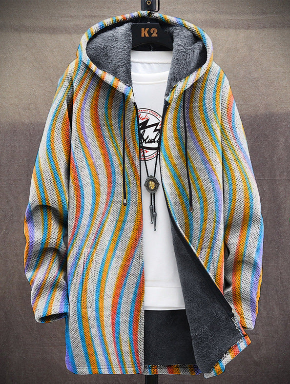 Cicely | Printed Hooded Cardigan