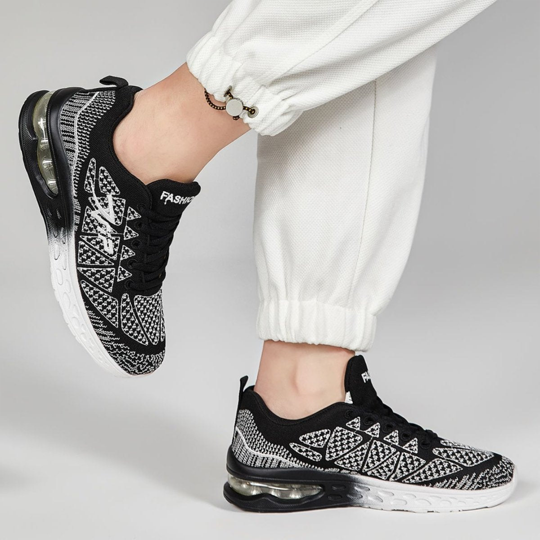 Dorothy | Cushioned Slip On Shoes in Black