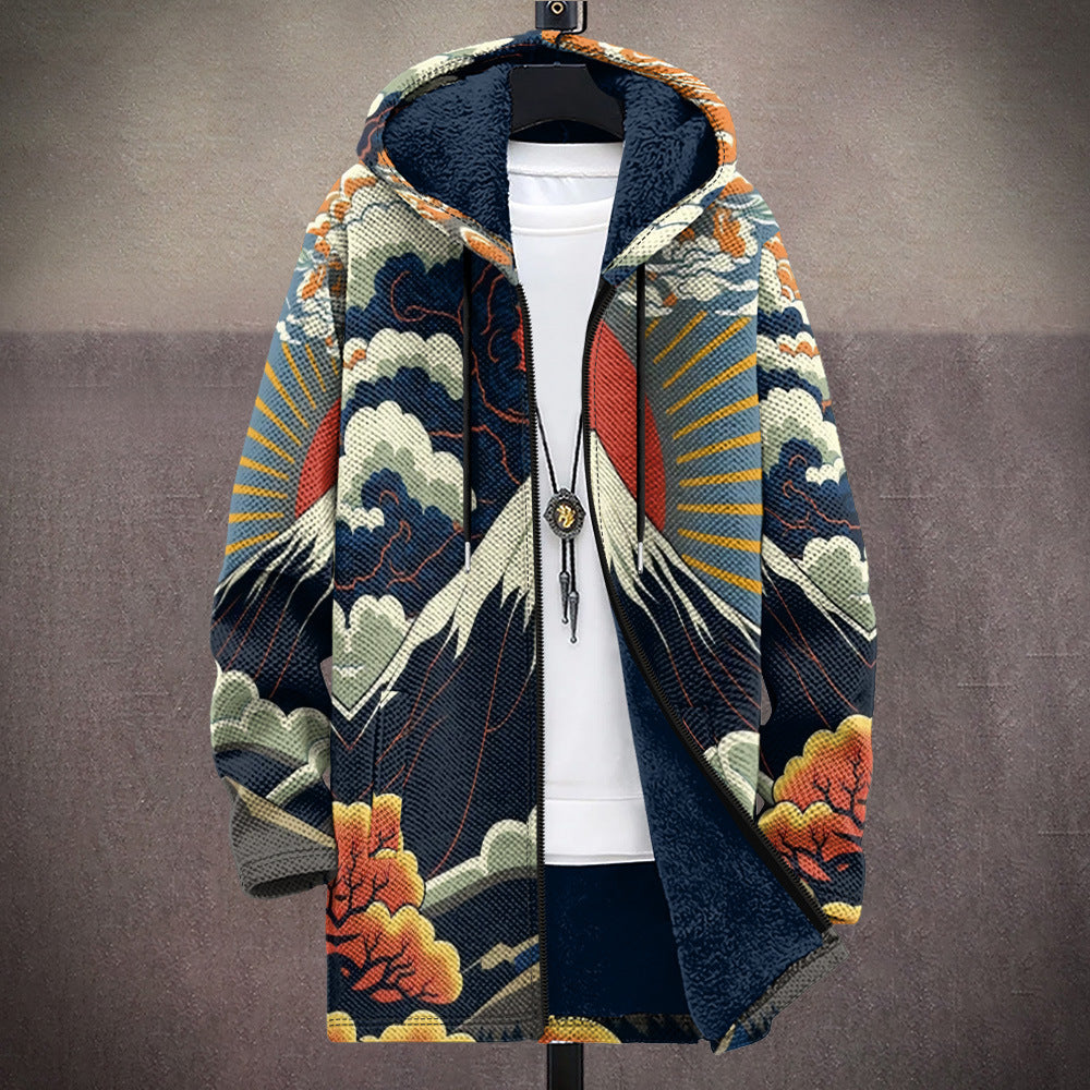 Bridie | Printed Hooded Cardigan