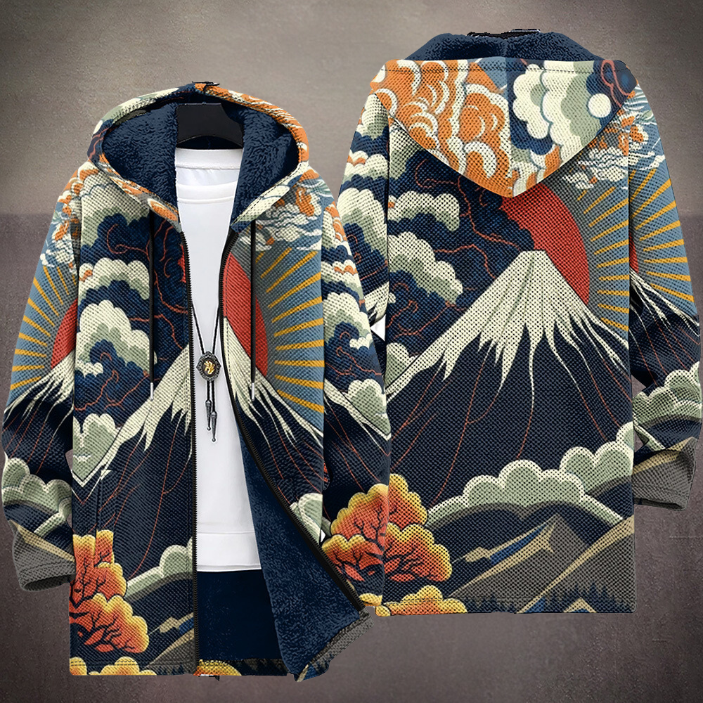 Bridie | Printed Hooded Cardigan