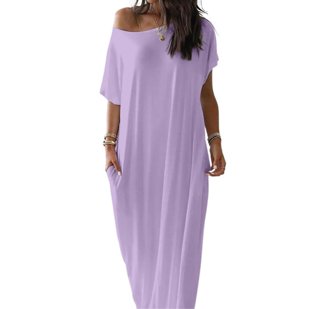 JOSIE™ – Soft Batwing Sleeve Loungewear Dress