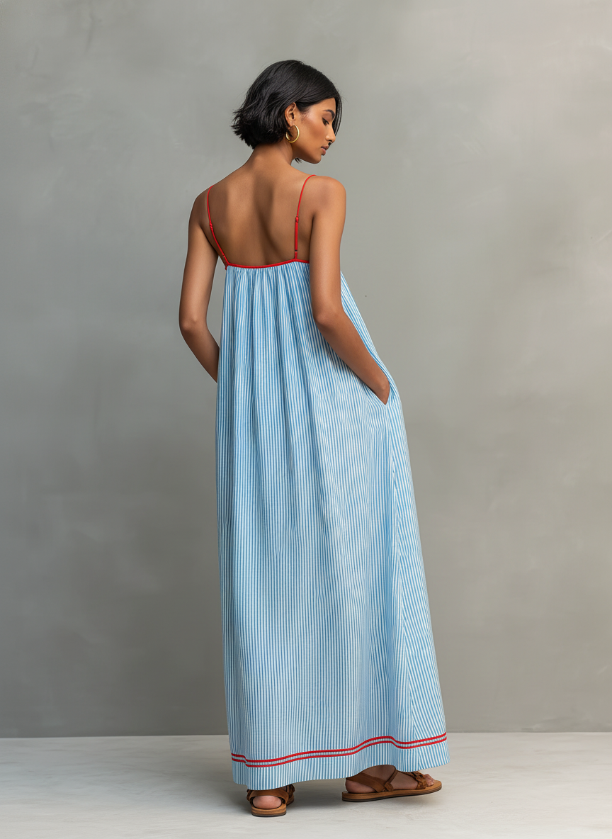 Petra | Striped Maxi Dress