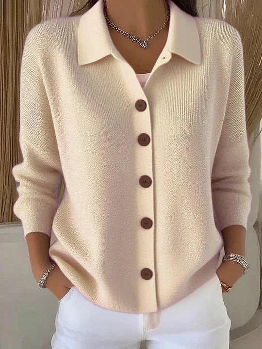 Josephine | Button Front Collared Cardigan