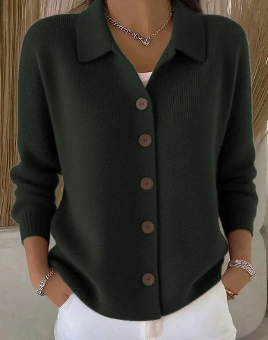 Josephine | Button Front Collared Cardigan