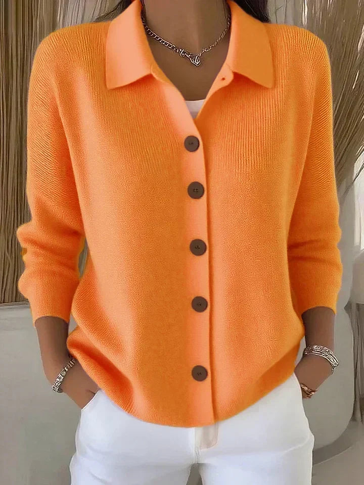 Josephine | Button Front Collared Cardigan