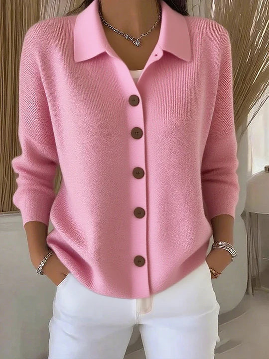 Josephine | Button Front Collared Cardigan