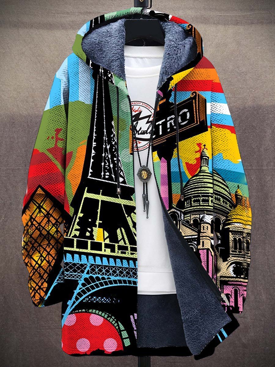 Orinthia | Printed Hooded Zip Jacket