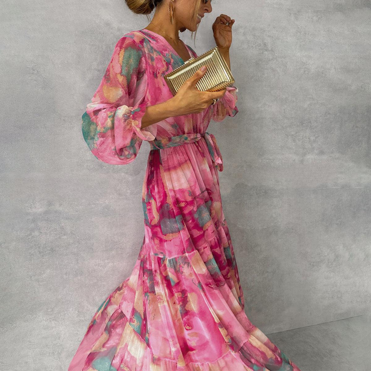 Jacinta | Wrap Dress with Floral Print