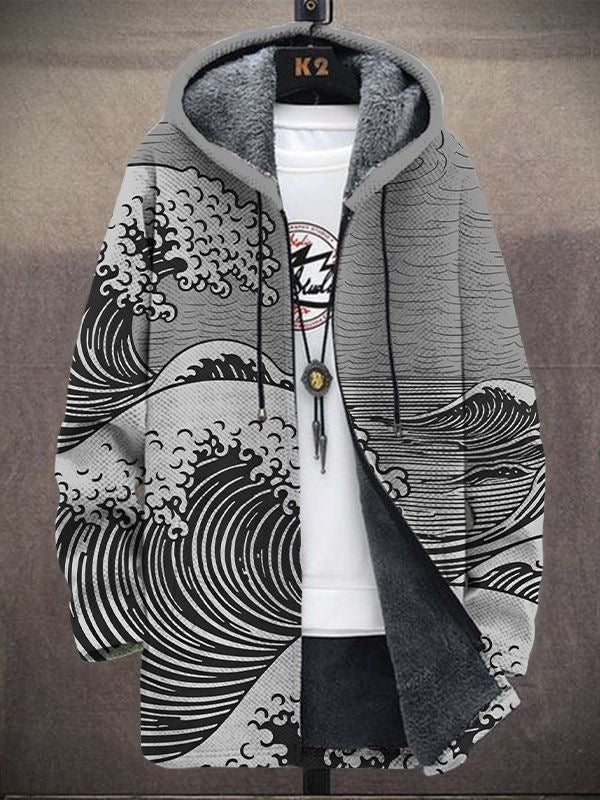 Margot | Printed Hooded Cardigan