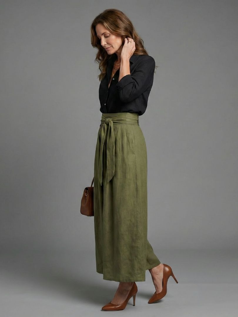 Josette | Blouse & Midi Skirt Two Piece Set