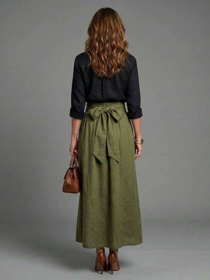 Josette | Blouse & Midi Skirt Two Piece Set
