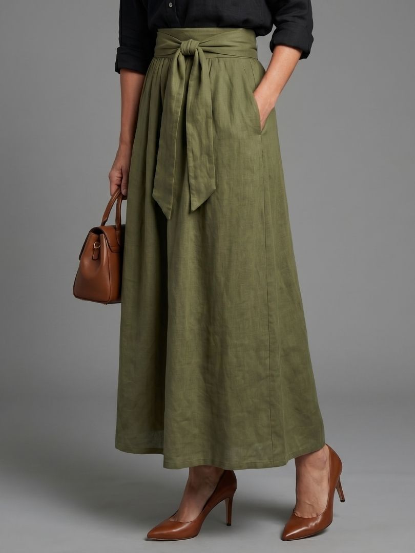Josette | Blouse & Midi Skirt Two Piece Set