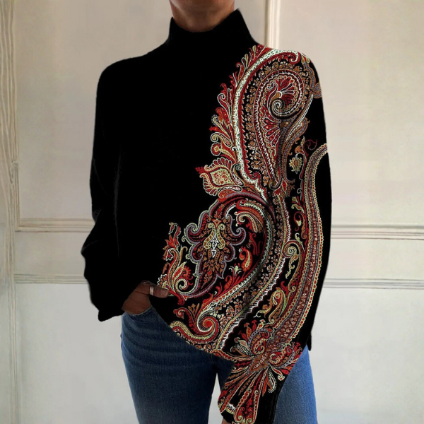 Eliza | Paisley High Neck Top
