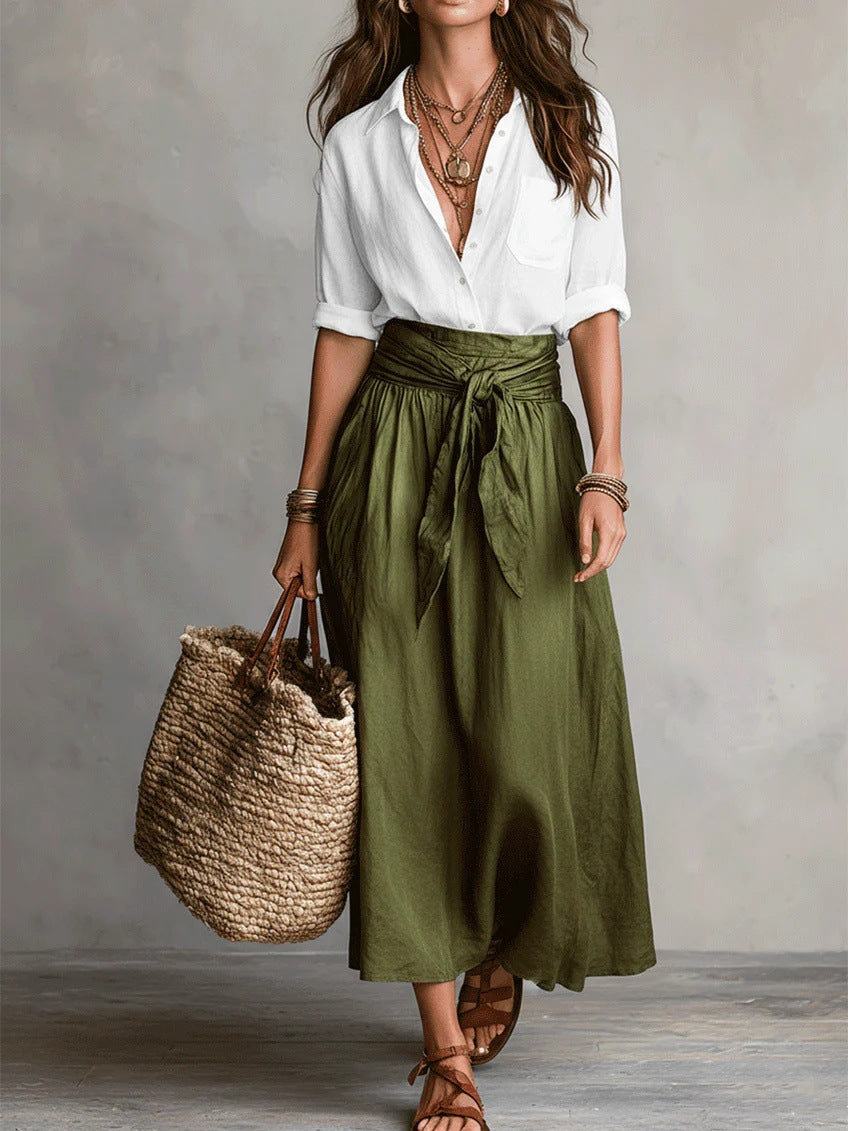 Camilla | Tie Waist Midi Set