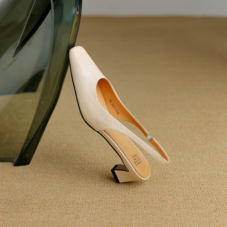 Ersa | Leather Slingbacks