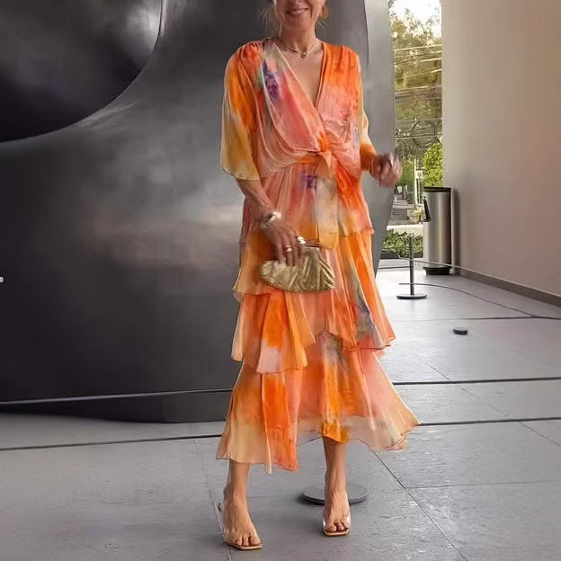 Lavinia | Layered Floral Sun Dress