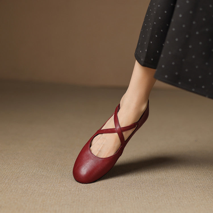 Zeor | Leather Flats