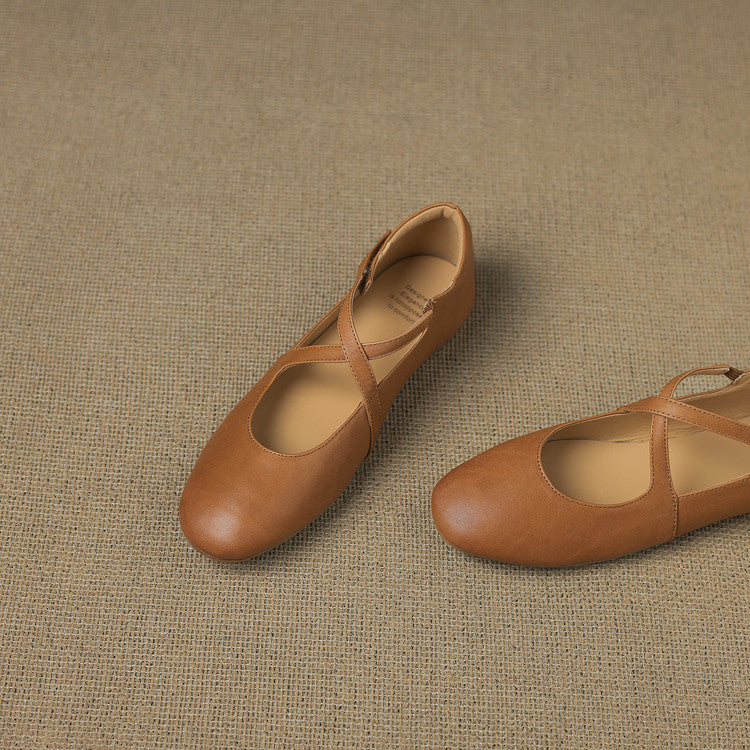 Zeor | Leather Flats
