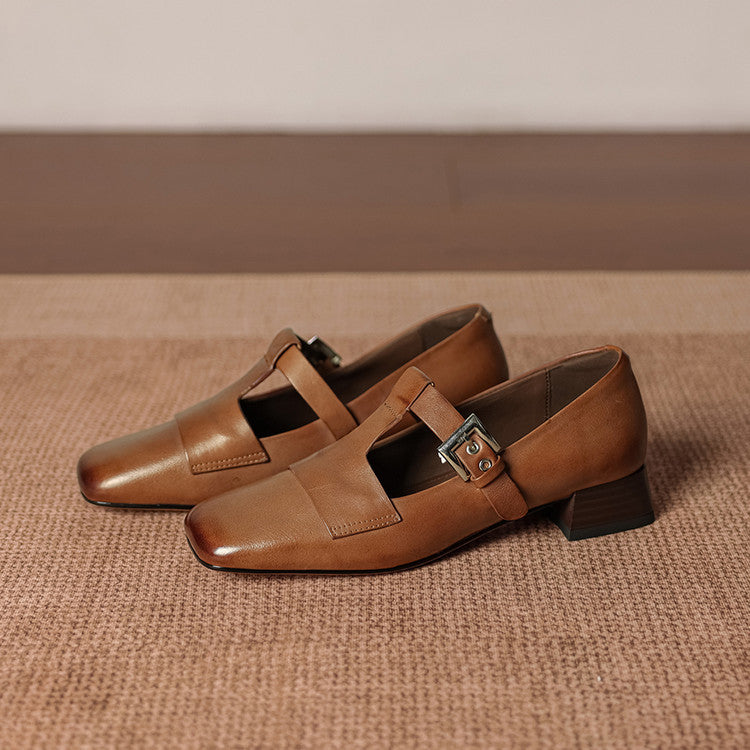 Veyra | Leather Heels