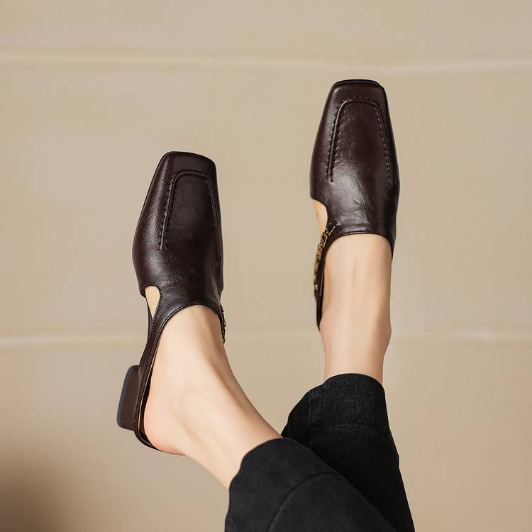 Vyla | Leather Mules
