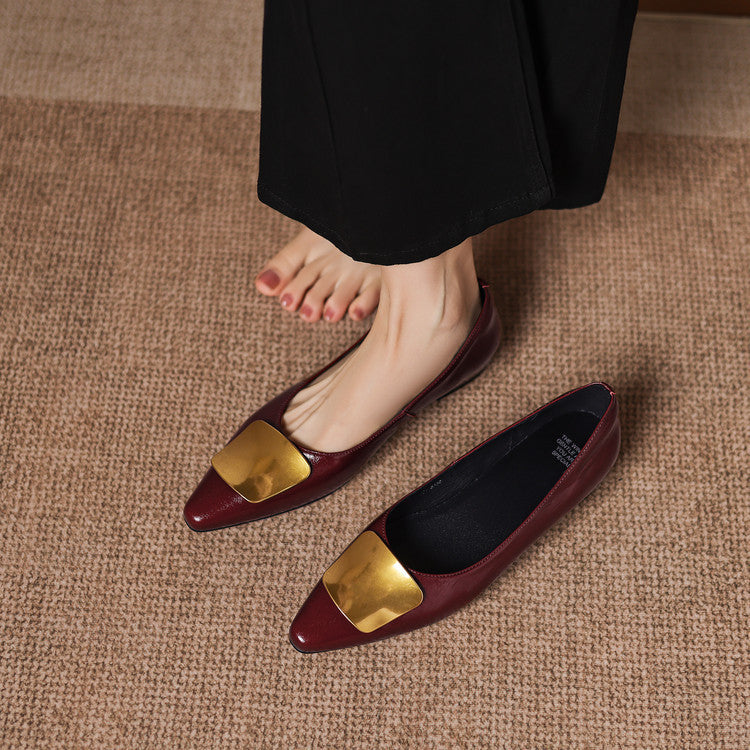 Lorea | Leather Flats