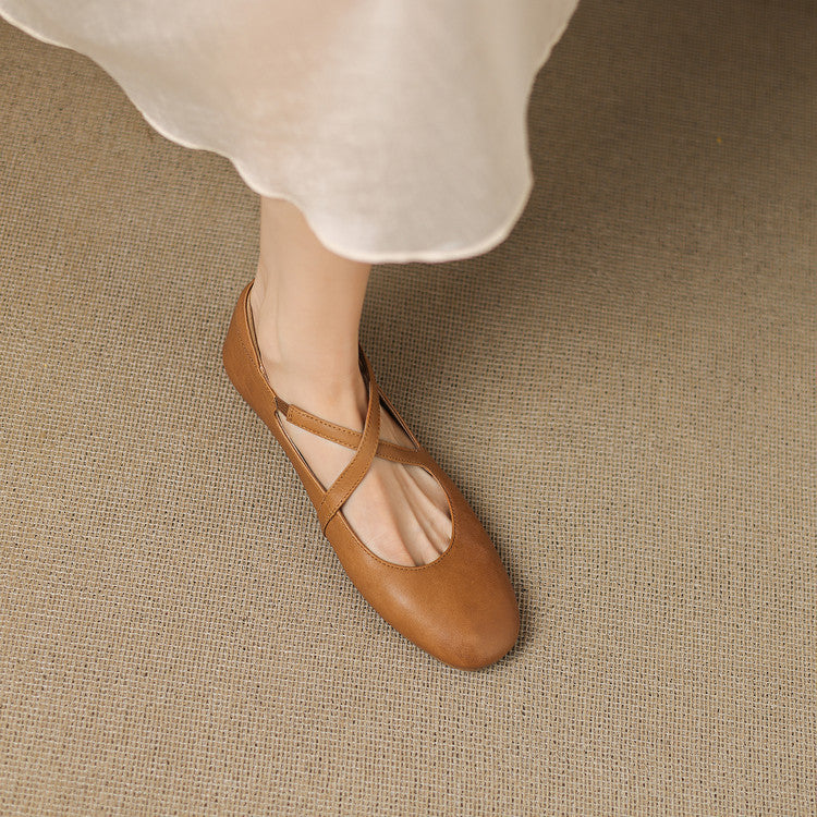 Zeor | Leather Flats