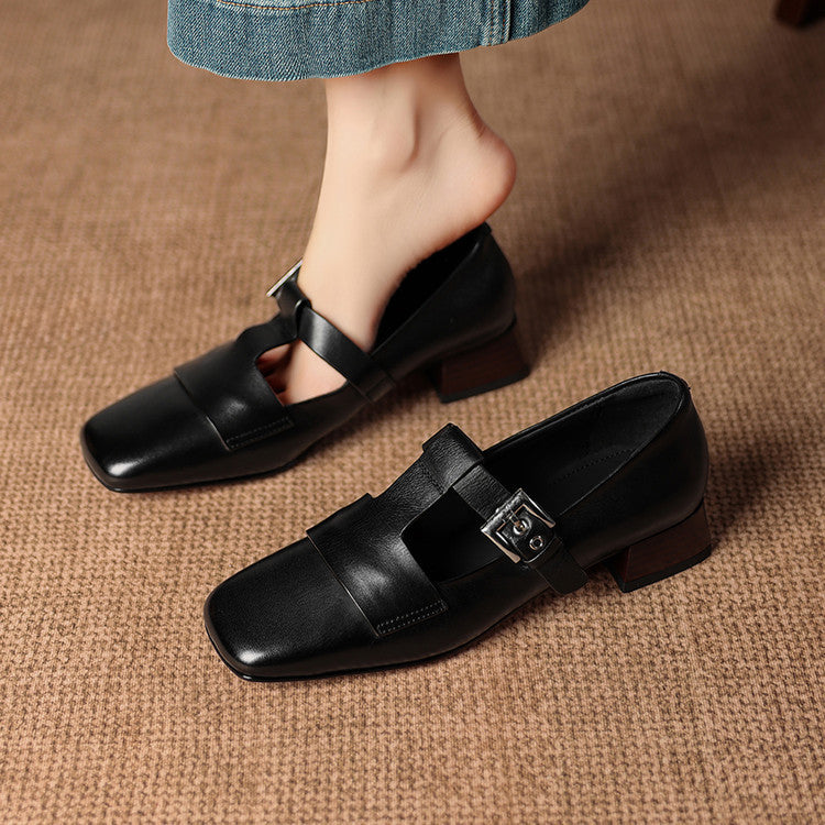 Veyra | Leather Heels