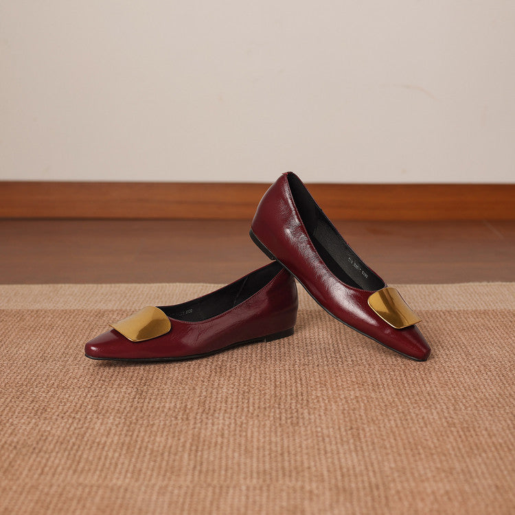Lorea | Leather Flats